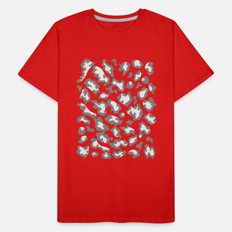 Snow leopard pattern light Men's Premium Organic T-Shirt