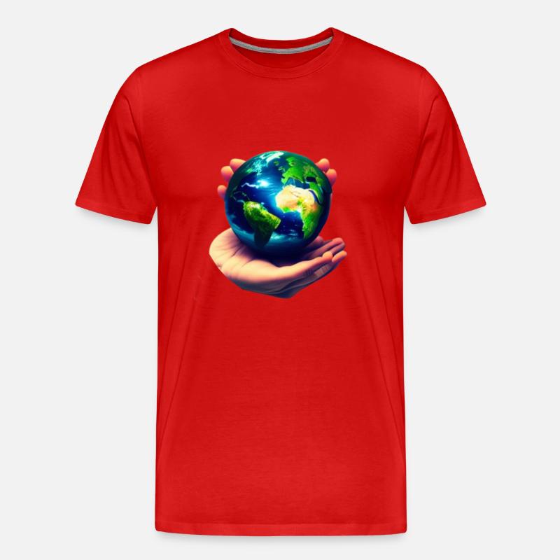 Landschutz - Männer Premium Bio T-Shirt - Rot