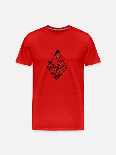 Lozenge cr - Men's Premium Organic T-Shirt - red