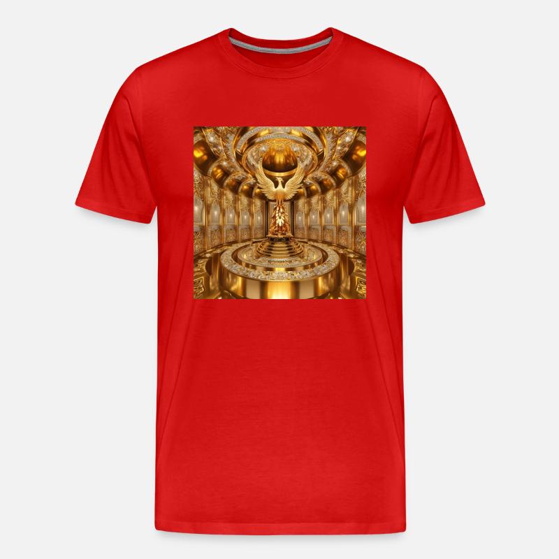 Das Labyrinth der Mythen - Männer Premium Bio T-Shirt - Rot