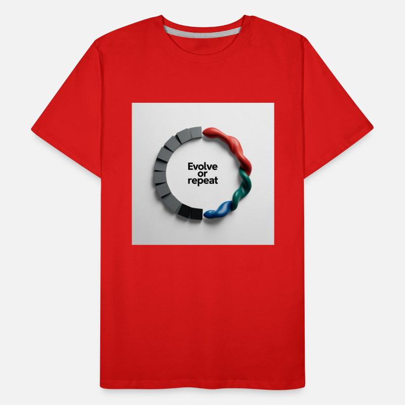 Evolve or Repeat Männer Premium Bio T-Shirt
