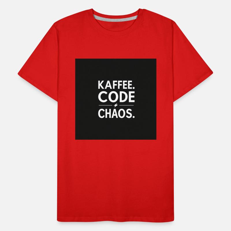 Coffee, Code, Chaos Men's Premium Organic T-Shirt