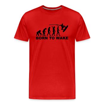 Wakeboard - Männer Premium Bio T-Shirt - Rot - Vorne - Damien (186cm)