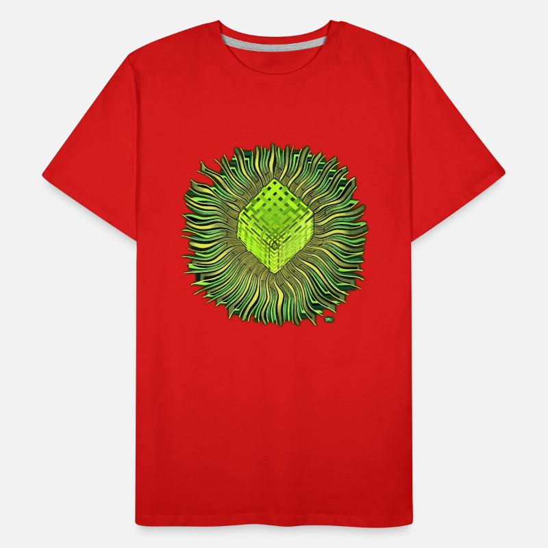 Psychédélique Cube / Cube psychédélique T-shirt bio Premium Homme