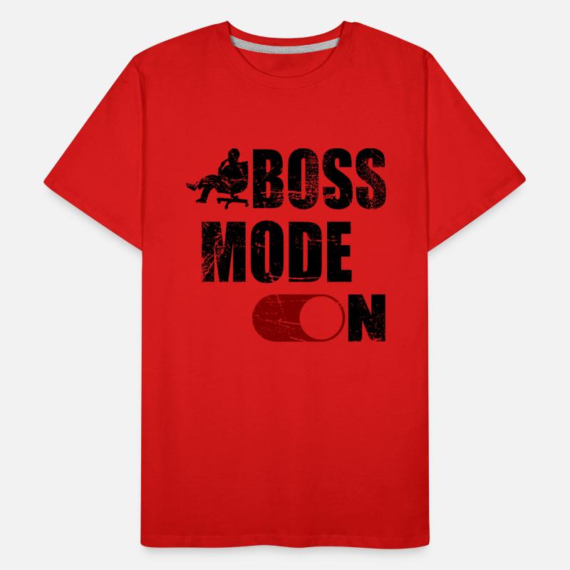 BOSS MODE ON Männer Premium Bio T-Shirt