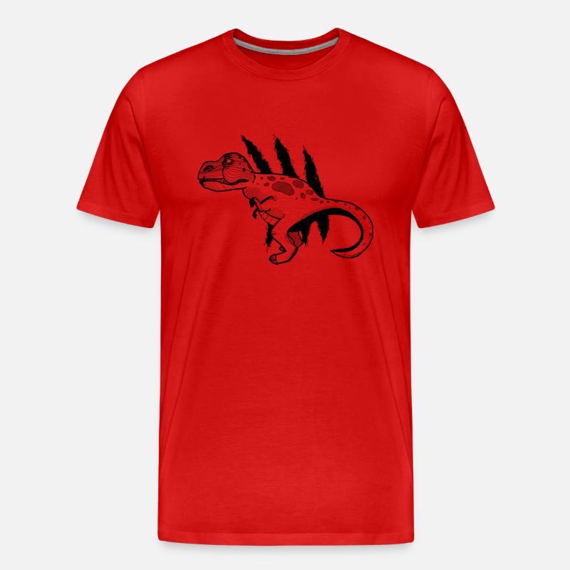 T-Rex - Männer Premium Bio T-Shirt - Rot