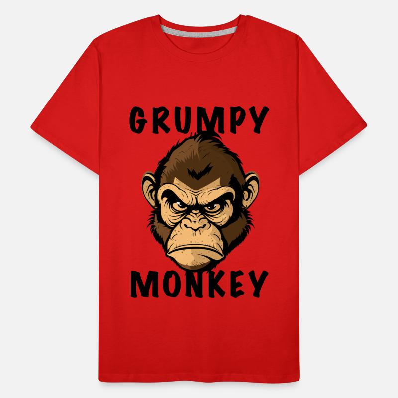 GRUMPY MONKEY Men's Premium Organic T-Shirt