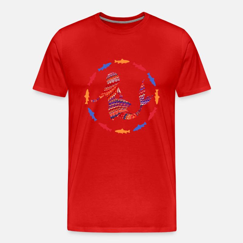 Sirène E 110A - T-shirt bio Premium Homme - rouge