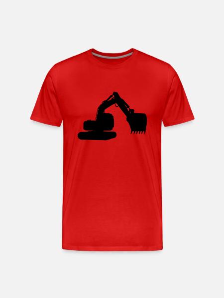 bagger - Männer Premium Bio T-Shirt - Rot
