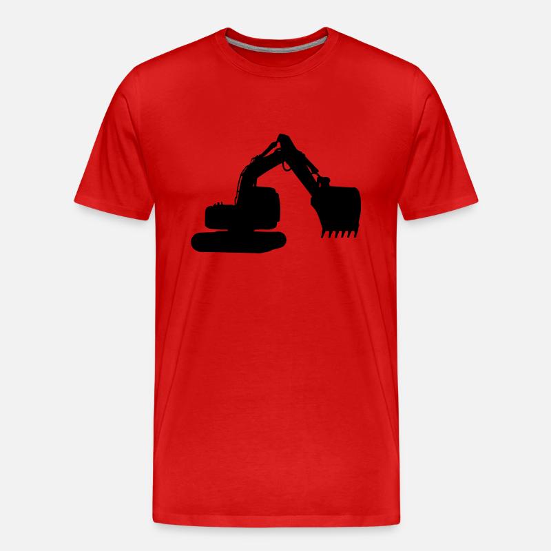 bagger - Männer Premium Bio T-Shirt - Rot