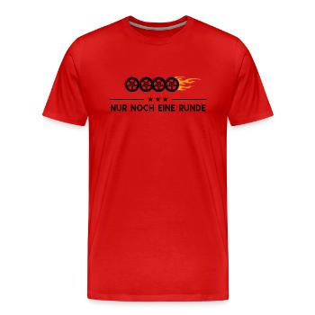 Nur Noch Eine Runde Auto Tuning KFZ Mechatroniker - Männer Premium Bio T-Shirt - Rot - Vorne - Damien (186cm)