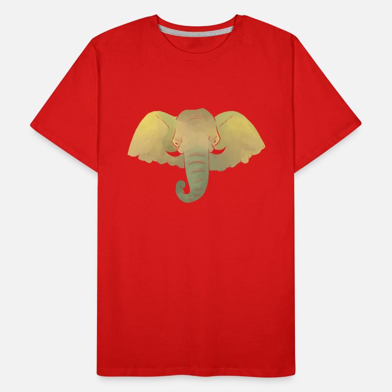 elephant head Men's Premium Organic T-Shirt