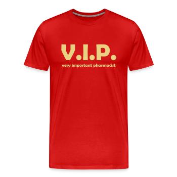 vip pharmacist - Männer Premium Bio T-Shirt - Rot - Vorne - Damien (186cm)