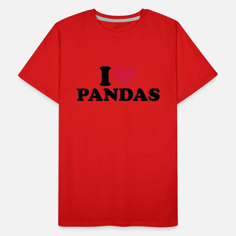 Panda Männer Premium Bio T-Shirt