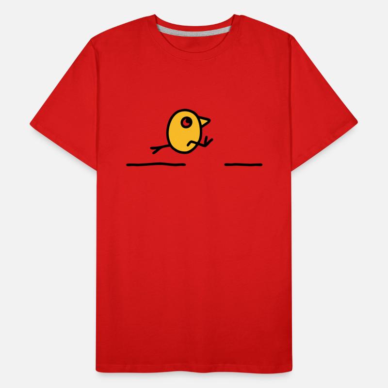 Weitsprung Leichtathletik Männer Premium Bio T-Shirt
