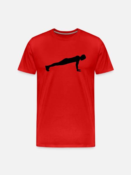 Push up - Men's Premium Organic T-Shirt - red