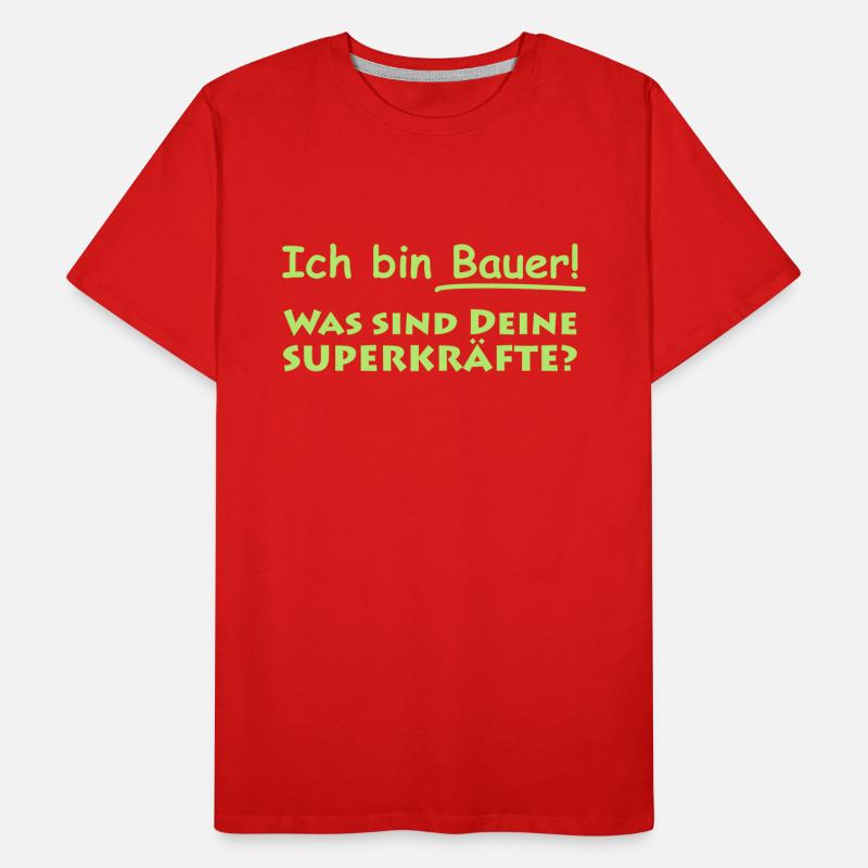 ich bin bauer Männer Premium Bio T-Shirt