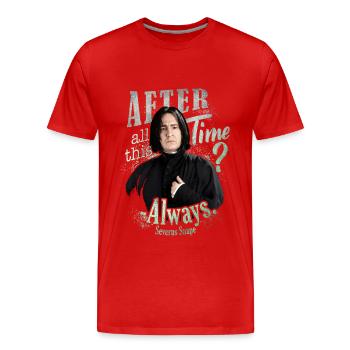 Harry Potter Serverus Snape Always. - Männer Premium Bio T-Shirt - Rot - Vorne - Damien (186cm)