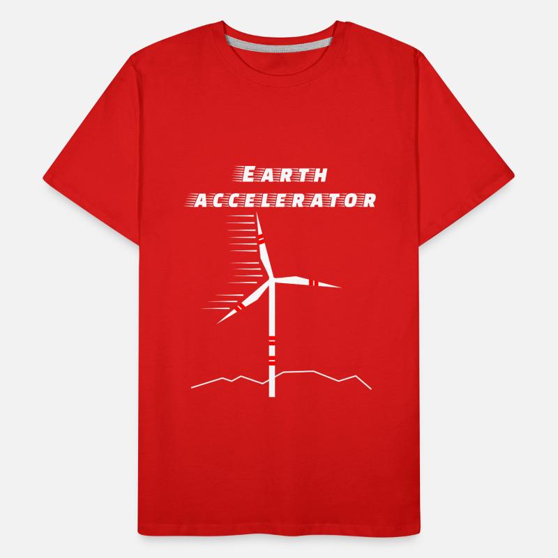 Wind turbine earth accelerator Environment Future Solar Men's Premium Organic T-Shirt