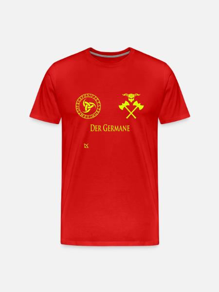 Der Germane - Männer Premium Bio T-Shirt - Rot
