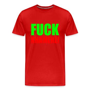 Fuck khamenei Chamenei - iran - Männer Premium Bio T-Shirt - Rot - Vorne - Damien (186cm)