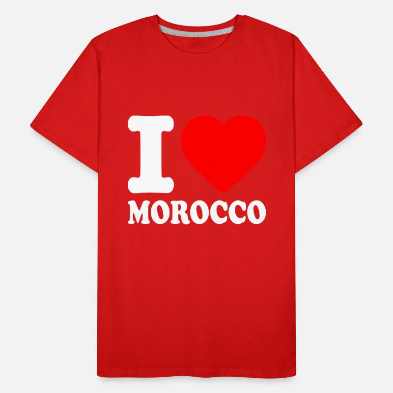 I love morocco - Marokko Männer Premium Bio T-Shirt