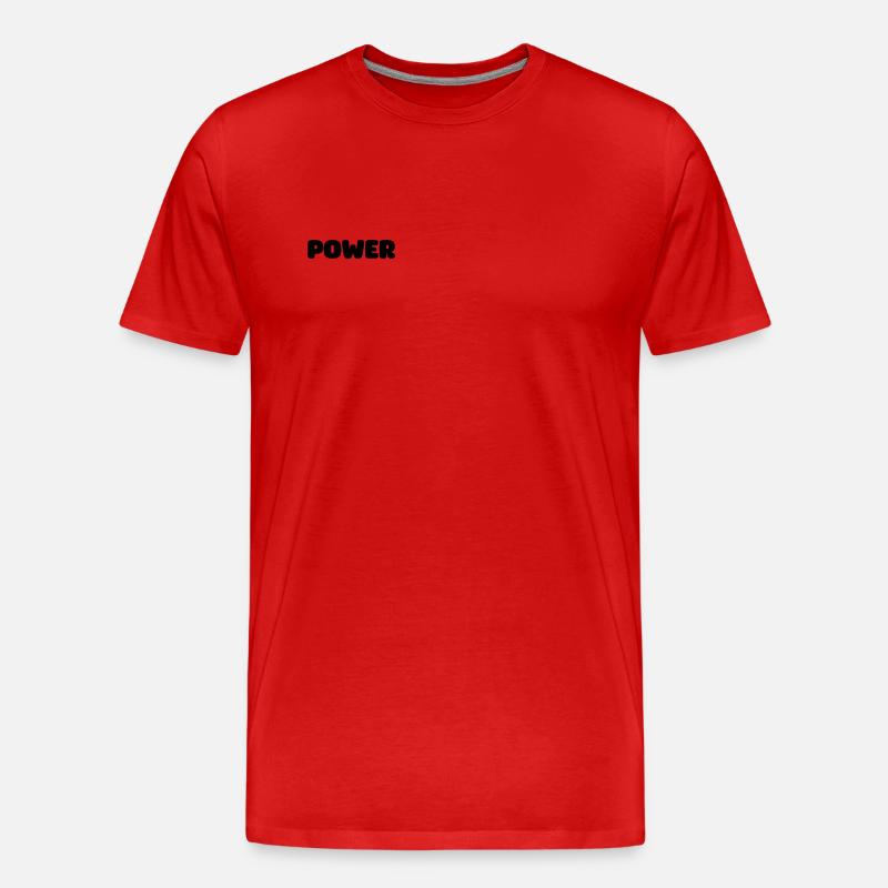 POWER - Männer Premium Bio T-Shirt - Rot