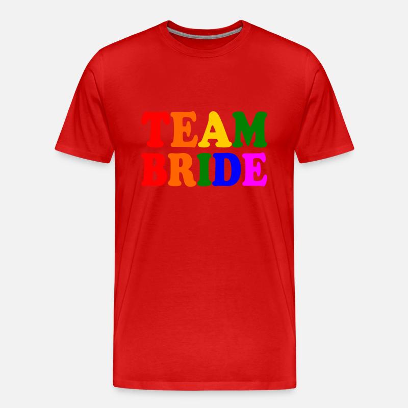 Team bride - Männer Premium Bio T-Shirt - Rot