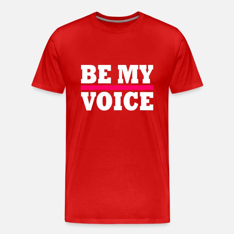 Be my voice iran - Männer Premium Bio T-Shirt - Rot