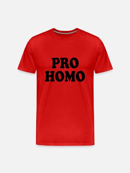 Pro homo - Men's Premium Organic T-Shirt - red