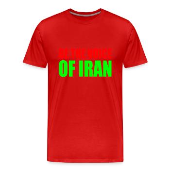Be the voice of iran - Men's Premium Organic T-Shirt - red - Front - Damien (186cm)