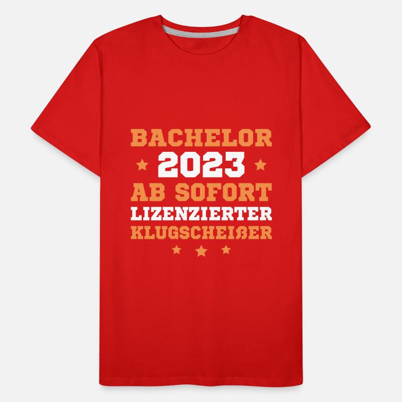 Bachelorprüfung 2023 Studium Abschluss Bachelor Männer Premium Bio T-Shirt