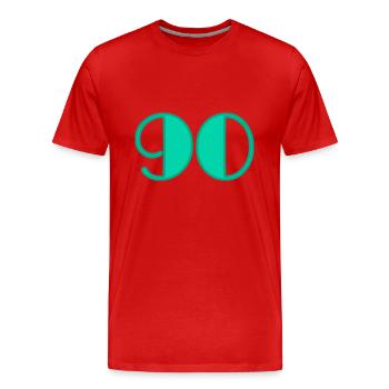 JAHRESTAG. ALLES GUTE ZUM GEBURTSTAG!. ALLES GUTE ZUM GEBURTSTAG!. - Männer Premium Bio T-Shirt - Rot - Vorne - Damien (186cm)