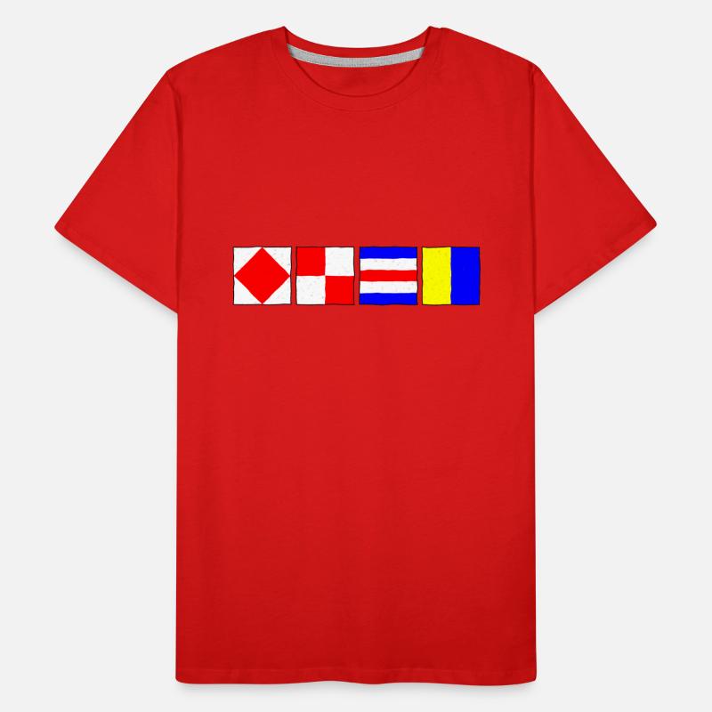 FoxtrottUniformCharlieKilo Plain Männer Premium Bio T-Shirt