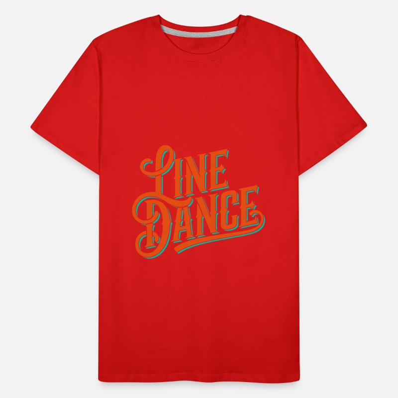 Line Dance Design for Dancers and Dance Group Men's Premium Organic T-Shirt