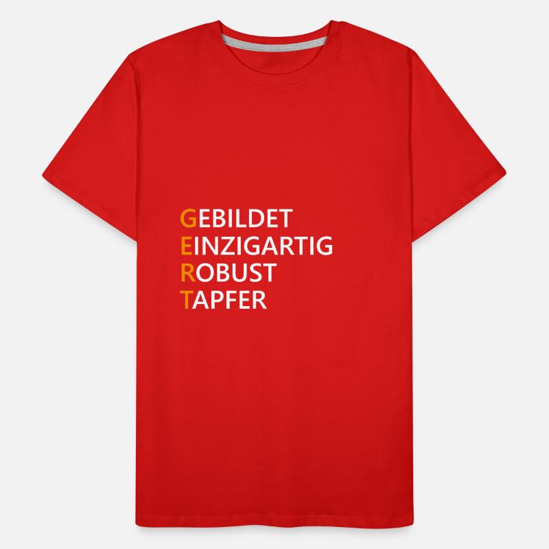 Gert Name Geschenk Männer Premium Bio T-Shirt