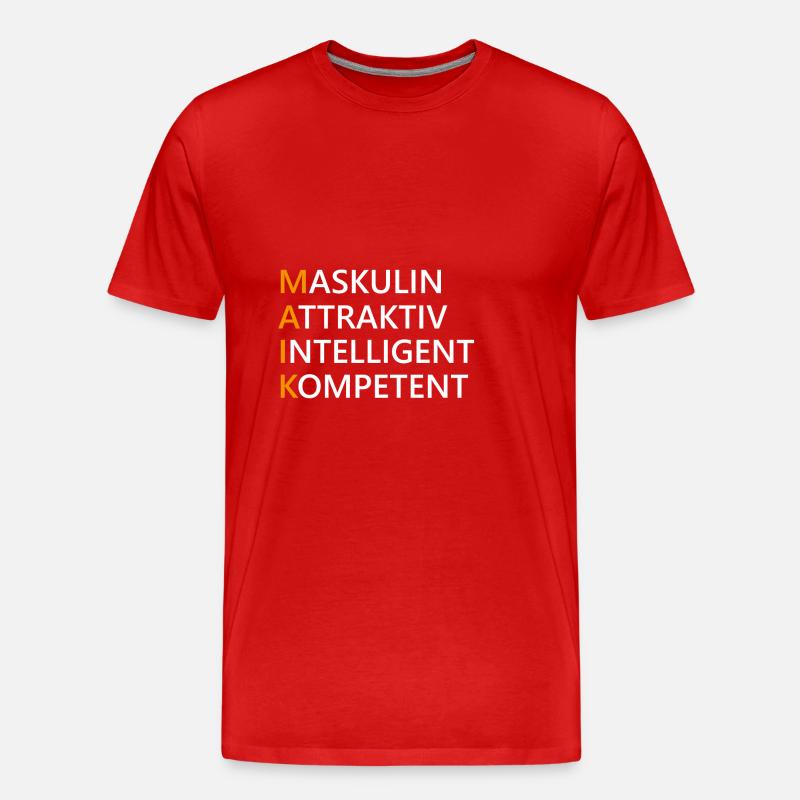 Maik Name Geschenk - Männer Premium Bio T-Shirt - Rot