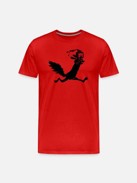 Eichhörnchen Tusche - Männer Premium Bio T-Shirt - Rot