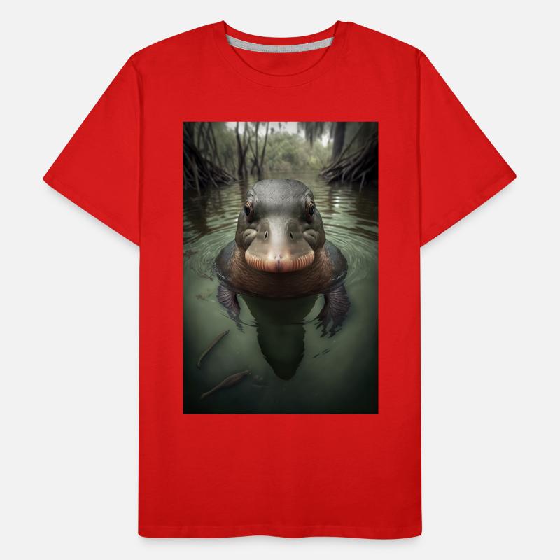 Schnabeltier platypus Männer Premium Bio T-Shirt