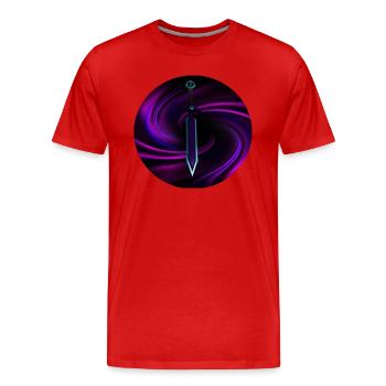Sword of Darkness - Men's Premium Organic T-Shirt - red - Front - Damien (186cm)