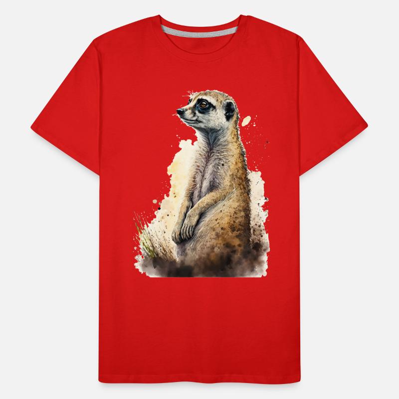 Suricate mignon mignon T-shirt bio Premium Homme