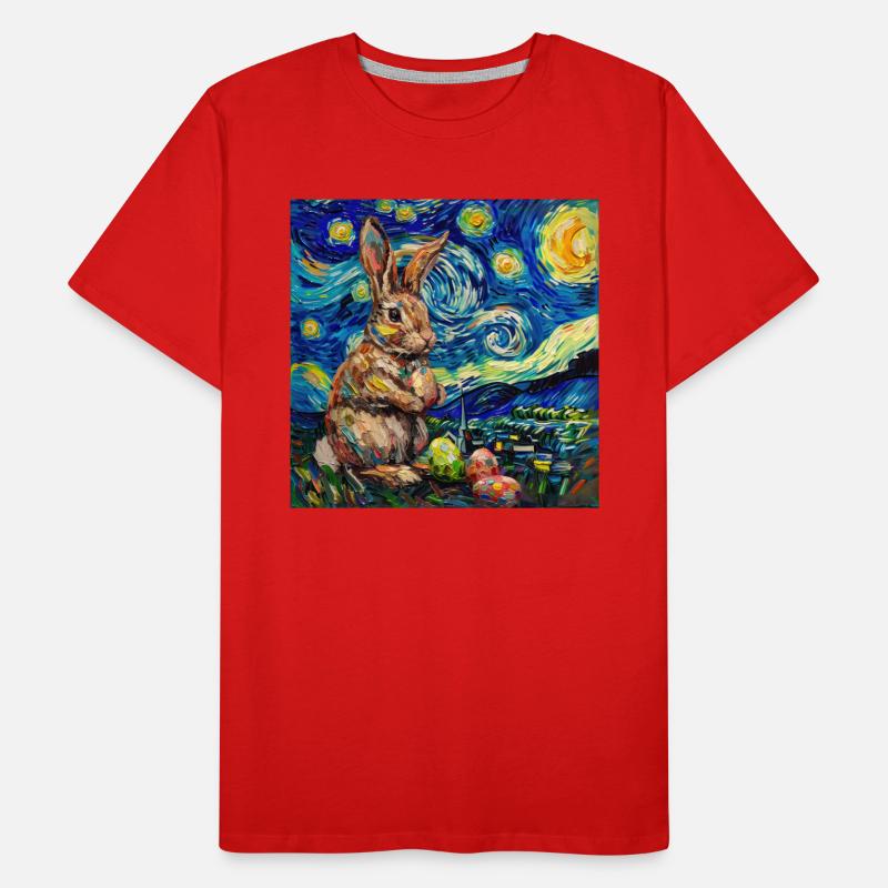 easter bunny, easter, bunny, happy easter, easter eggs Men's Premium Organic T-Shirt