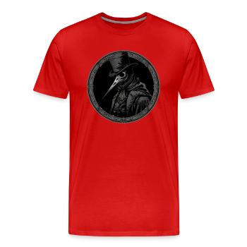 Médecin De La Peste, Gothique, Mort, Steampunk, Halloween - T-shirt bio Premium Homme - rouge - Devant - Damien (186cm)