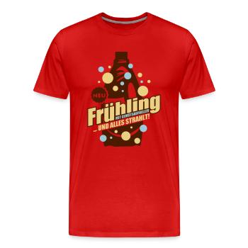fruehling - Männer Premium Bio T-Shirt - Rot - Vorne - Damien (186cm)