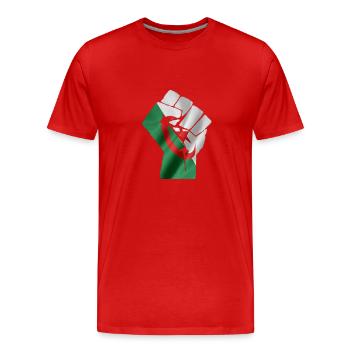 revolution algerie - T-shirt bio Premium Homme - rouge - Devant - Damien (186cm)