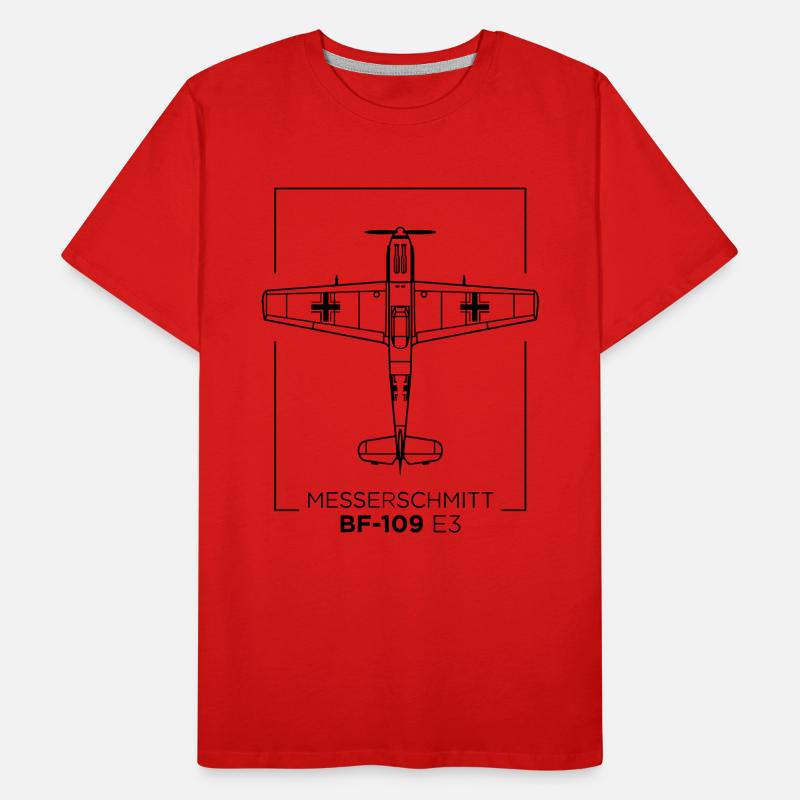 Messerscmitt BF-109 E3 Männer Premium Bio T-Shirt