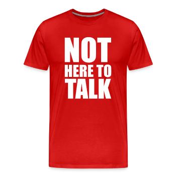 Bodybuilding Fitness Gym Sayings - Men's Premium Organic T-Shirt - red - Front - Damien (186cm)