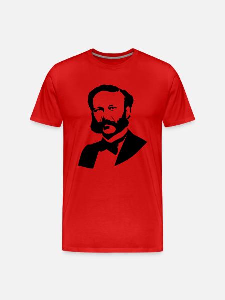 Henry Dunant - Männer Premium Bio T-Shirt - Rot