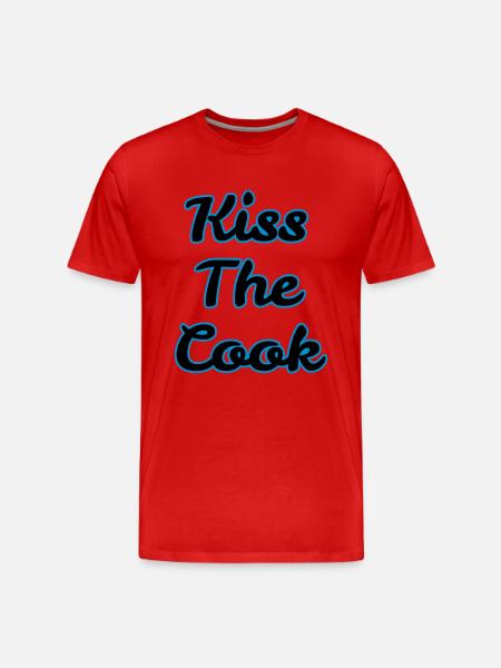 kiss the cook - Men's Premium Organic T-Shirt - red