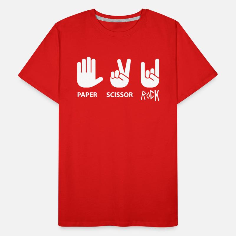 ciseaux de roche papier T-shirt bio Premium Homme